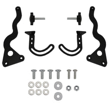 Adjustable Windshield Reinforcement Brackets Compatible with BMW R1200GS R1250GS Adventure Stainless Steel Black