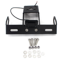 Short Tail License Plate Holder with LED Light Compatible with Kawasaki Ninja ZX-6R ZX-10R Aluminum Black