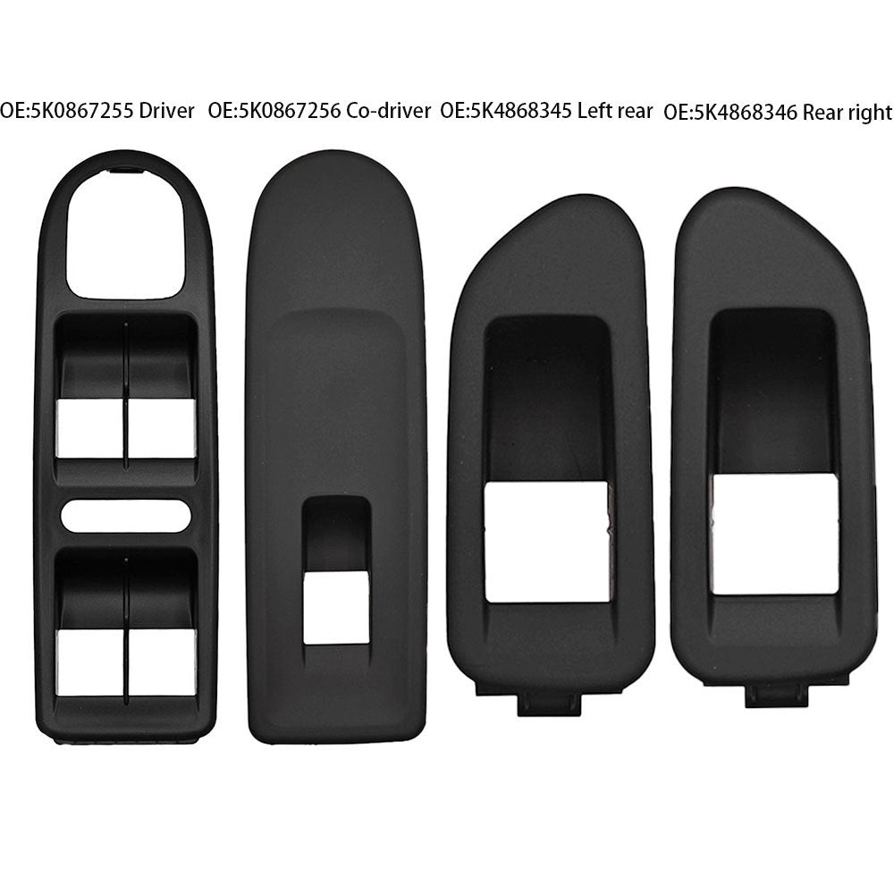 5K0867255 Driver Side Power Window Switch Panel Bezel Compatible with Volkswagen Golf 6 MK6
