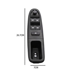 Power Window Switch 6554.CF / 6554CF406, Compatible with Peugeot (Left / Driver Side)