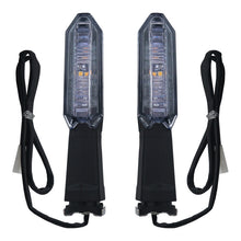 Front Rear LED Turn Signal Lights Compatible with Kawasaki Versys 650 1000 ZX-6R ZX-10R ER-6N Z1000 Smoke Clear