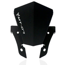 Front Windshield Deflector Compatible with Yamaha MT-07 FZ-07 2013-2017 CNC T6061 Aluminum Black