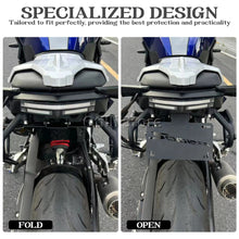Short Tail License Plate Holder with LED Light Compatible with BMW F900R F900XR 2020-2024