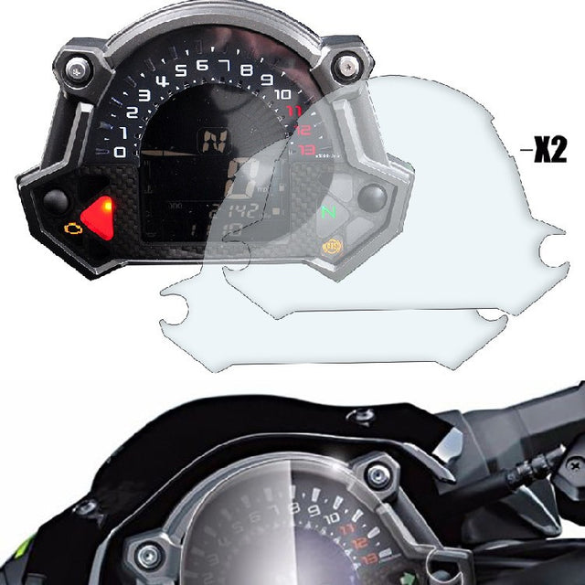 Dashboard Hydrogel Screen Protector Compatible with Kawasaki Z400 Z650 Z900 Clear Anti-Scratch 2PCS