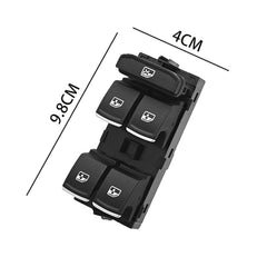 Power Window Switch 5G0959857A / 5G0959857AMK7, Compatible with Volkswagen, Golf, Passat
