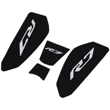 Fuel Tank Side Knee Grip Pads Compatible with Yamaha YZF-R7 2021-2022 Black Rubber Anti-Slip Tank Protector 4PCS