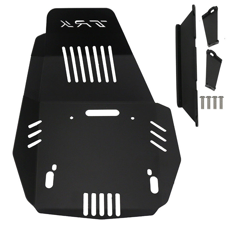 Engine Skid Plate Guard Compatible with Benelli TRK502 TRK502X 2018+ Aluminum Alloy Black
