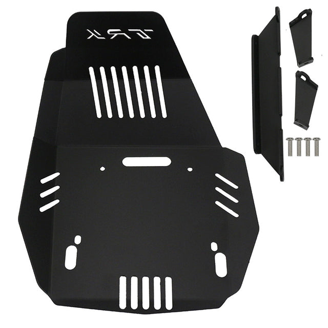 Engine Skid Plate Guard Compatible with Benelli TRK502 TRK502X 2018+ Aluminum Alloy Black