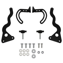 Adjustable Windshield Reinforcement Brackets Compatible with BMW R1200GS R1250GS Adventure Stainless Steel Black