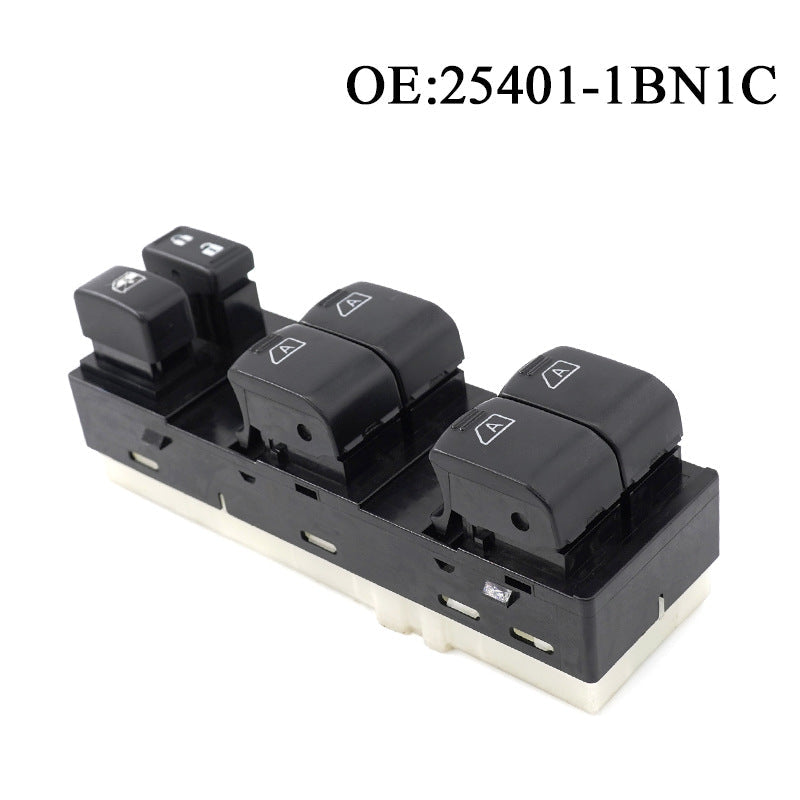 Power Window Switch 25401-1BN1C Compatible with Nissan vehicles Front Left