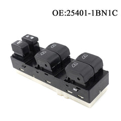 Power Window Switch 25401-1BN1C / 1BN1C, Compatible with Nissan (Left / Driver Side)