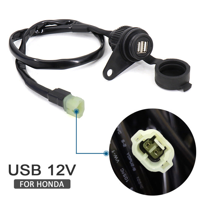 USB Charger Power Socket Compatible with Honda CB400X 12V