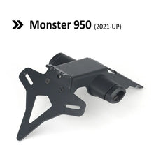 Short Tail License Plate Holder with LED Light Compatible with Ducati Monster950