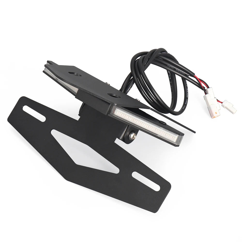 Short Tail License Plate Holder with LED Light Compatible with Ducati Supersport 950/939 Monster 821/797