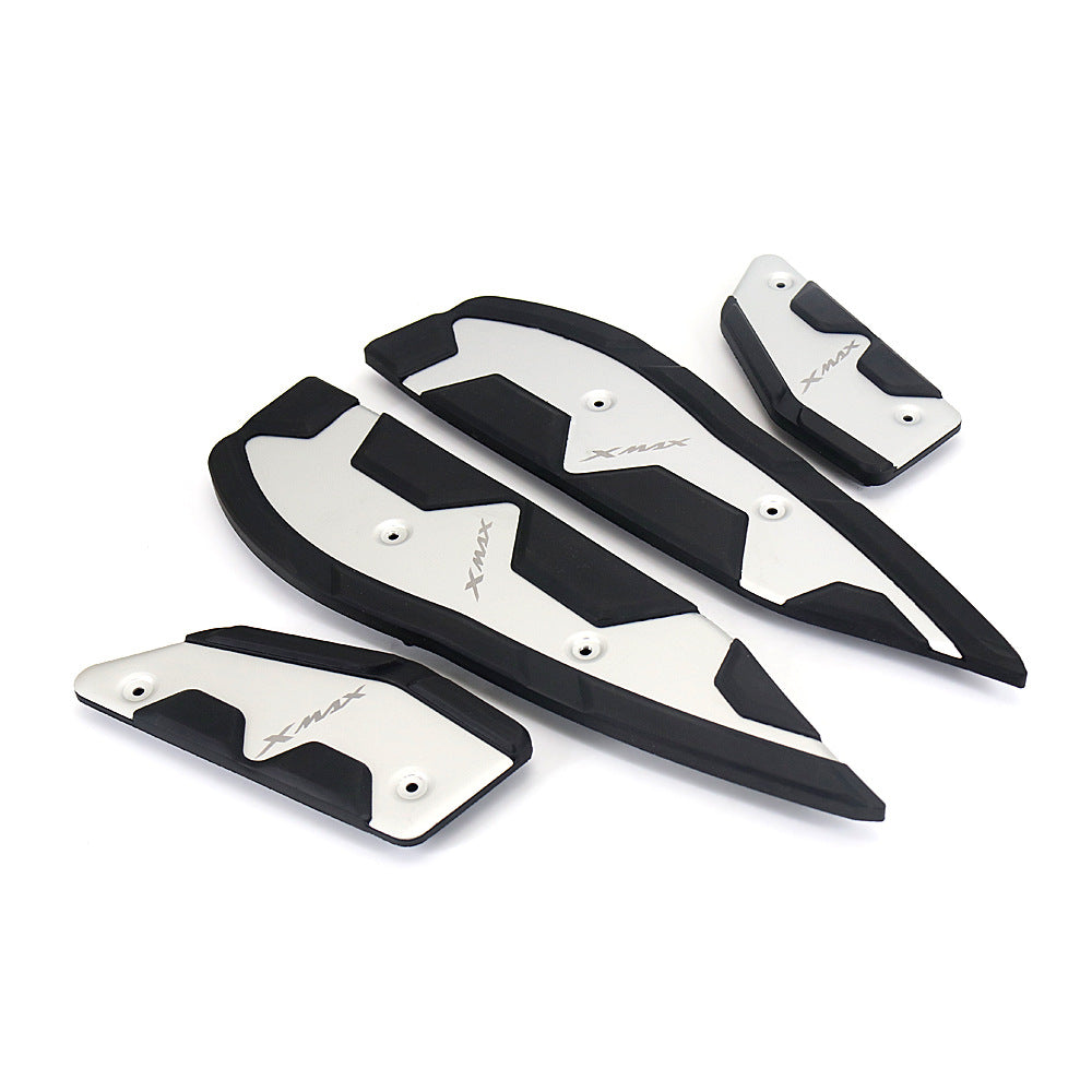 4PCS Non-Slip Floorboard Footrest Mat Pads Compatible with Yamaha X-MAX 125 250 300 400