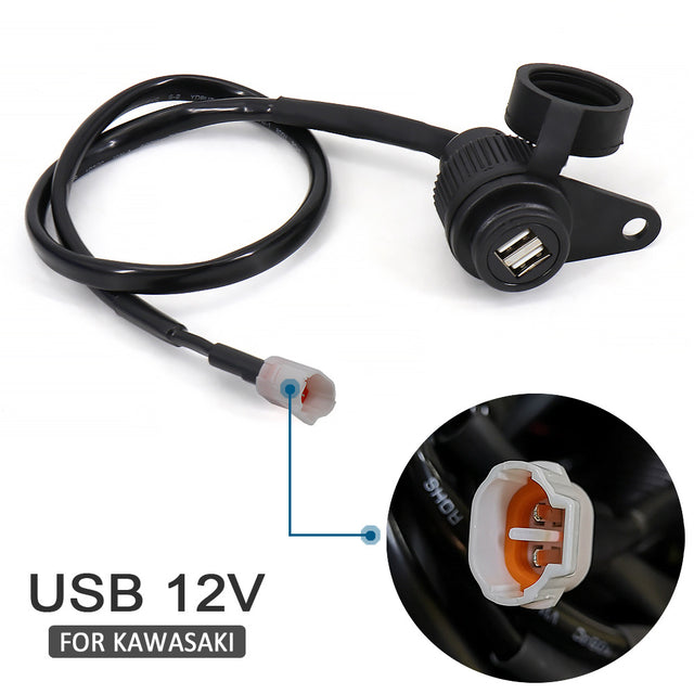 USB Charger Power Socket Compatible with Kawasaki Versys X300