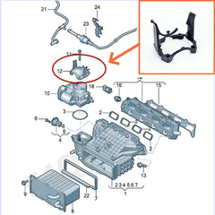 03C 145 853 F Turbocharger Throttle Connector Clip for Volkswagen, Audi, 0-10 Golf - NexuParts