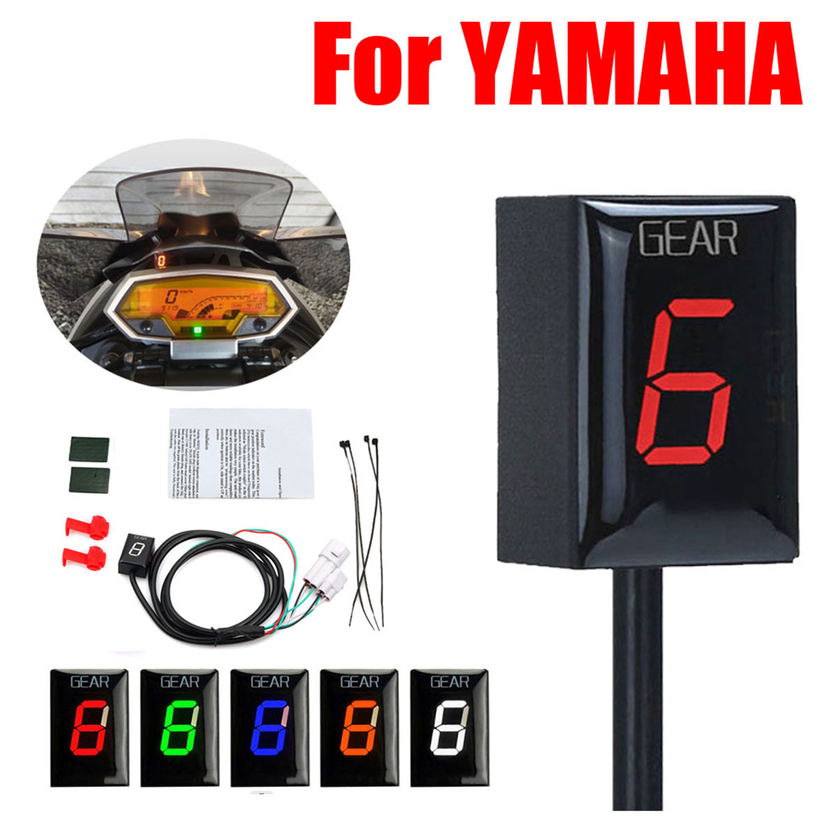 Custom Digital Gauge Display for Yamaha FZ09