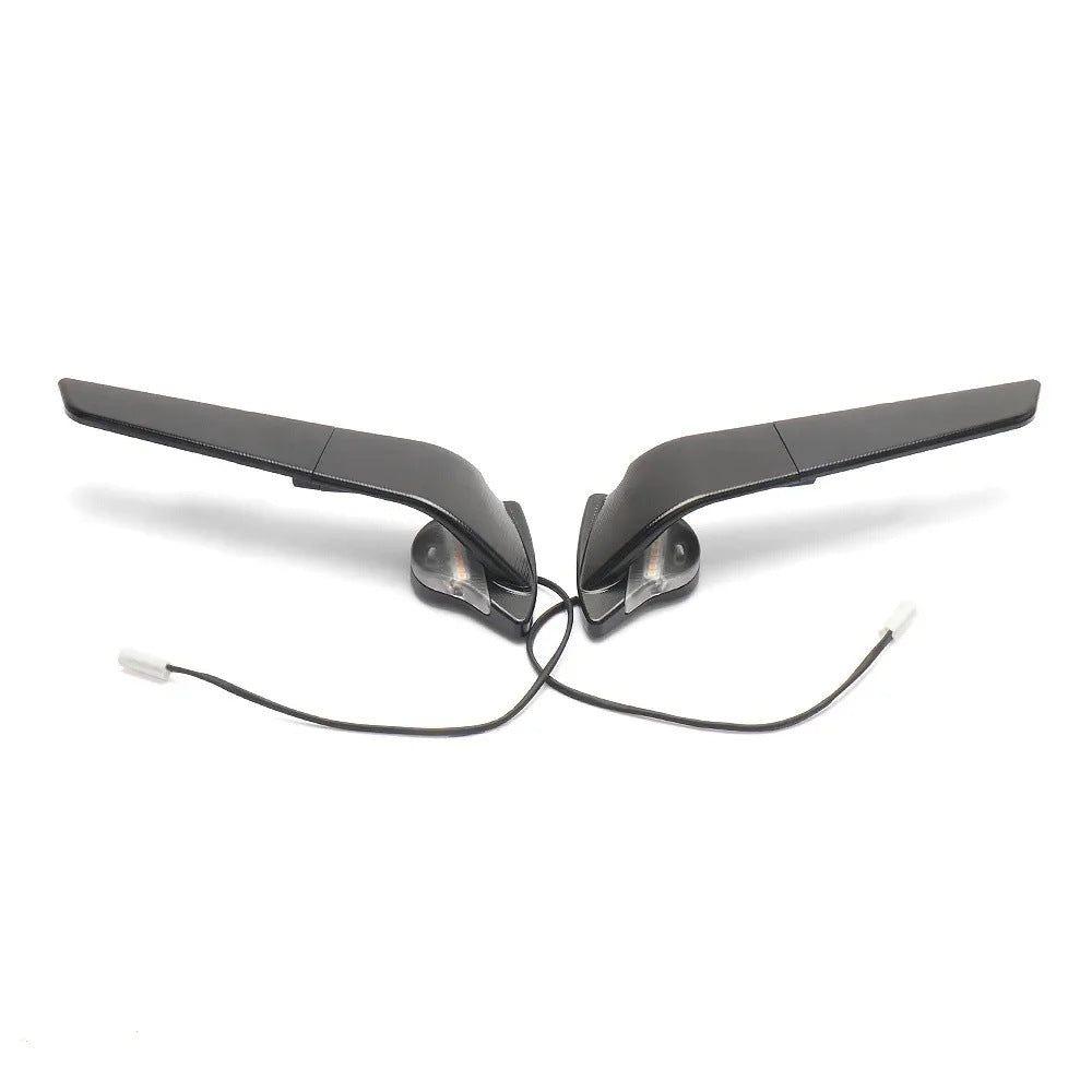 LED Winglet Rearview Mirrors with Turn Signals Compatible with Yamaha YZF-R6 R7 2025